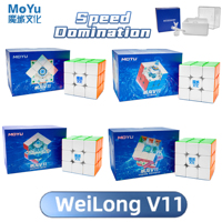 NEW Moyu Weilong V11 20M Maglev Ball Core UV 3X3 Speed Magnetic Magic Cube Fidget Toys Weilong V11 Maglev Magic Cube Puzzle