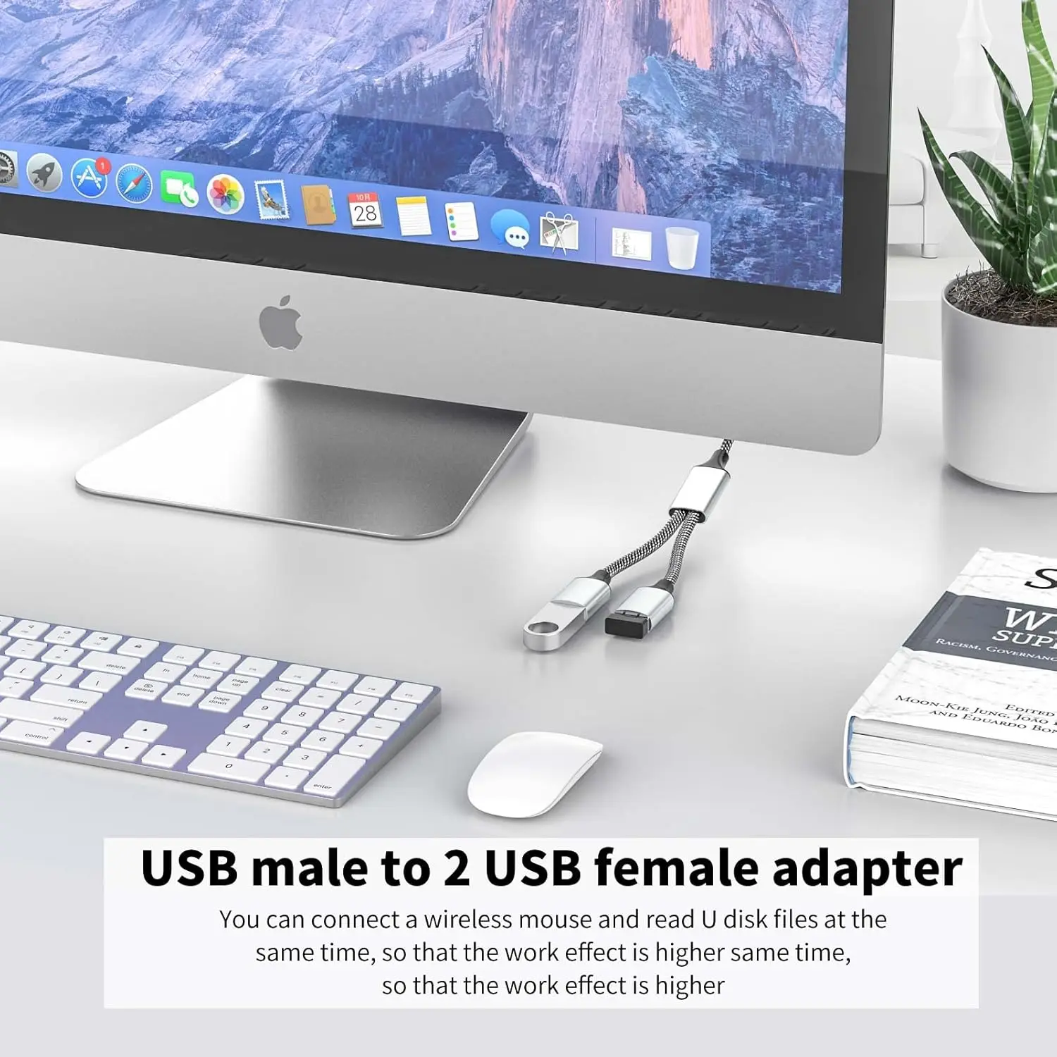 Station d'accueil multi-ports USB 3.0 deux en un, 10 pièces, pour téléphone portable, ordinateur, disque U, câble d'extension de souris US