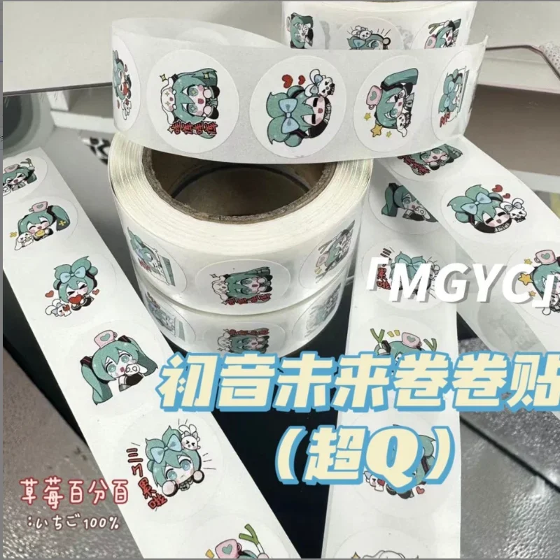 500pcs Hatsune Miku Stickers Kawaii Children DIY Gift Sealing Label Cartoon Envelope Sealing Scrapbooking Decoration Stickers