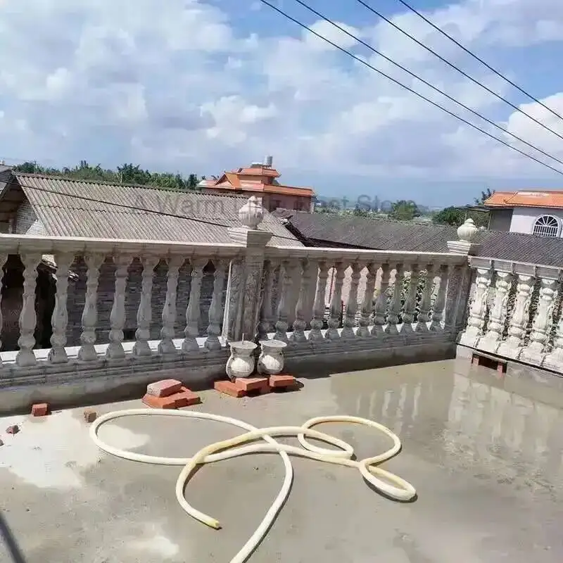 Roman Column Mold Cement Railing Mold for Household Villa Garden Buildings Handrail Mold Cast-in-place Cement Guardrail Model