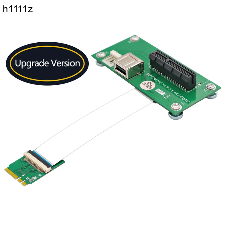 

NEW NGFF M.2 Key A/E to PCI Express X4 USB 2.0 Riser Card with FPC Extension Cable 4Pin Power Magnetic Pad Vertical Installation