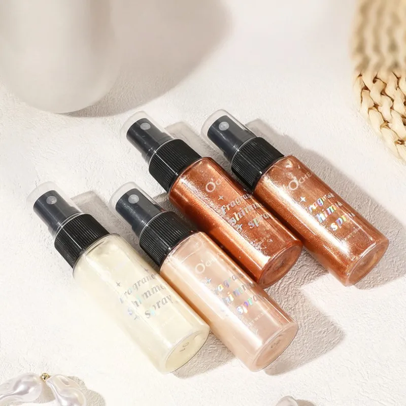 フラッシュスプレー、持続フラッシュ、防水、汗防止、汚れ防止、顔、体、首、明るいメイク、光沢のある化粧品に適しています。