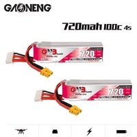 GAONEBG 15.2V GNB 720mAh 100C 4S HV  Lipo Battery for RC FPV Racing Drone Tinywhoop Frame Kit Tinywhoop Spare Parts XT30 Plug