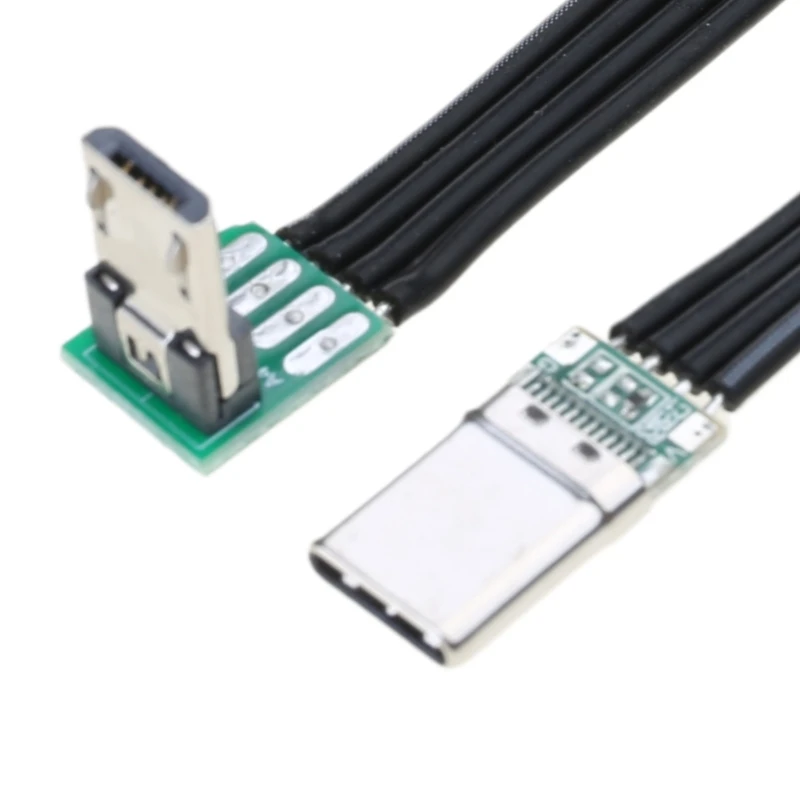 Short MicroUSB to USBC Cable USBC to MicroUSB 480Mbps TypeC to MicroUSB Cable for Cellphone Laptops