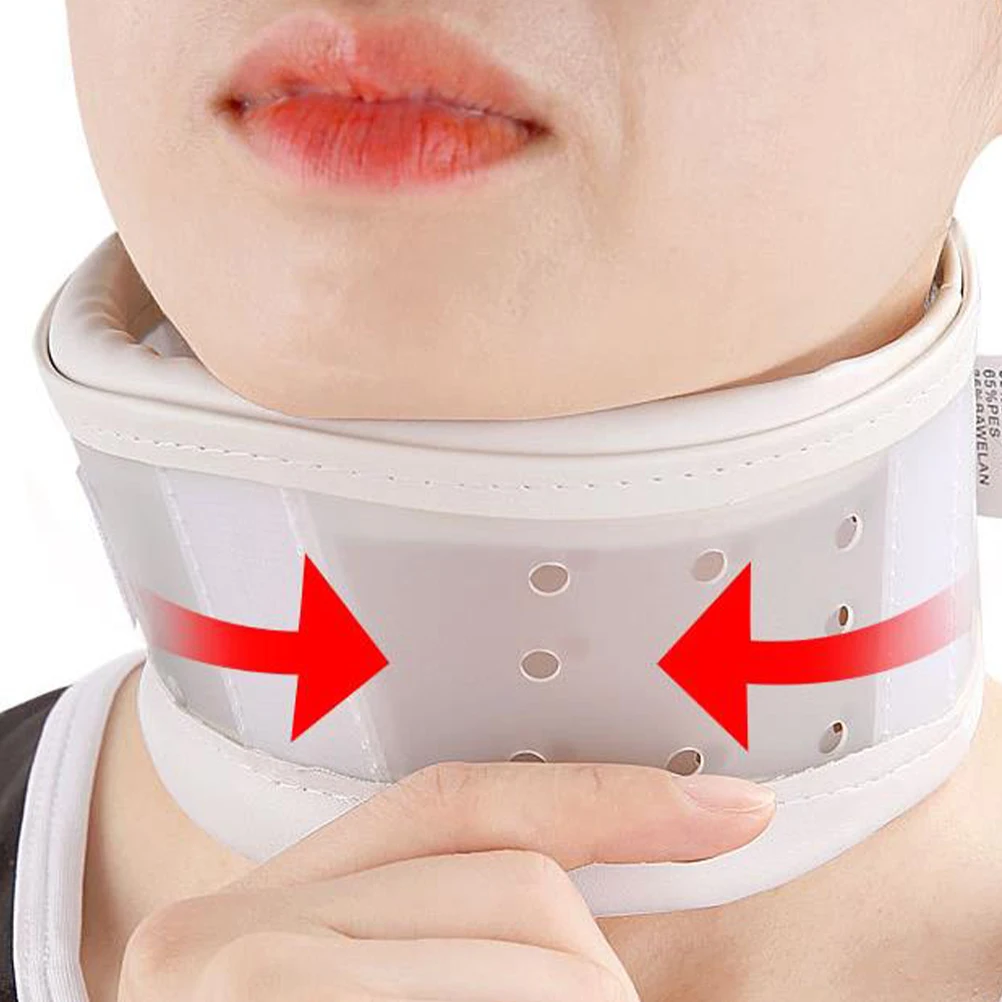 

Breathable Neck Brace for Posture Support Cervical Stretch Adjustable Unisex Skin-Friendly Universal Fit for women
