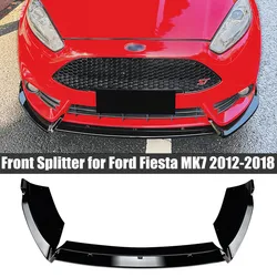 Tail Wing Roof Spoiler Cap Maxton Style Rear Cover Modified Decoration Accessories Gloss Black For Ford Fiesta ST MK7 2012-2018