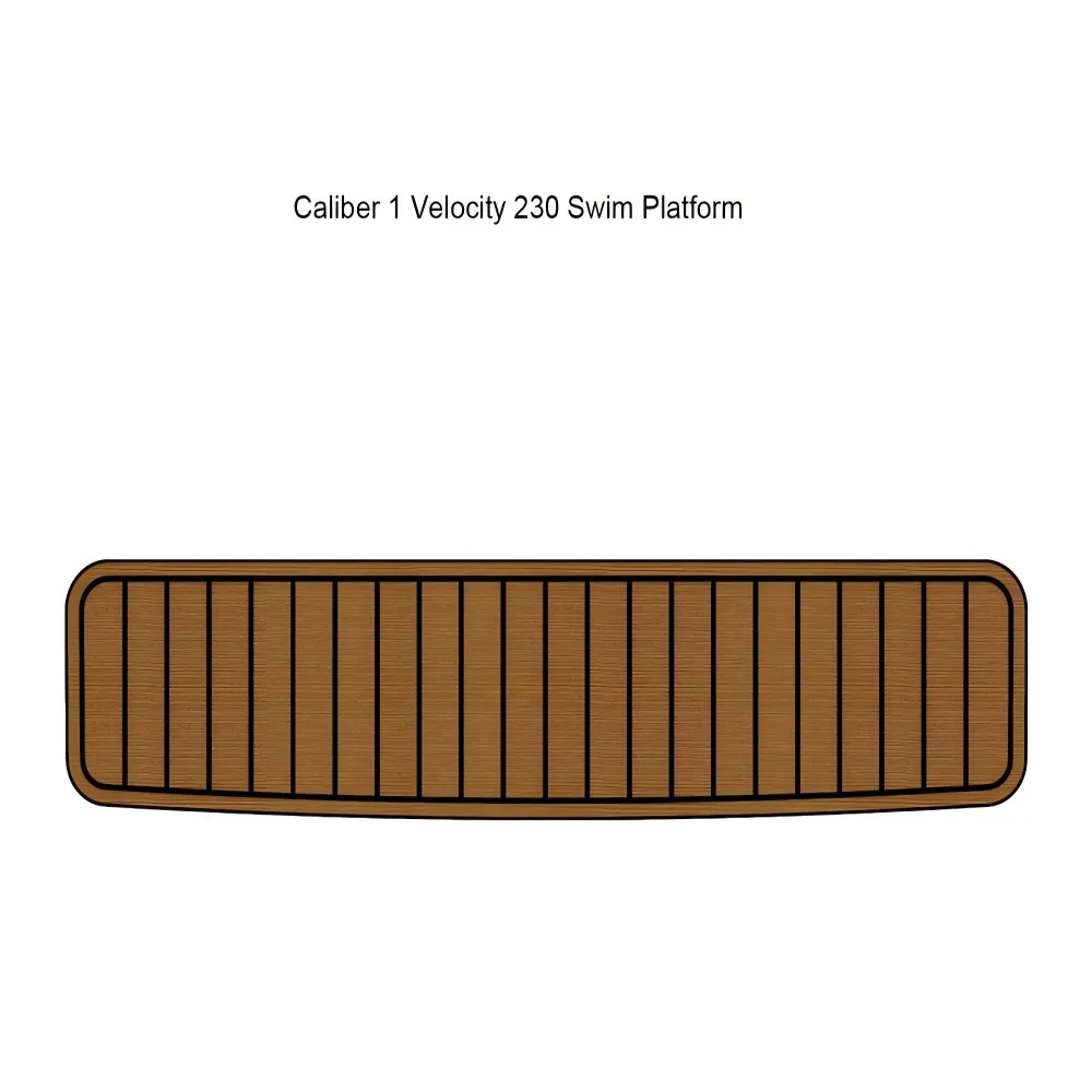 Caliber 1 Velocity 230 Swim Platform Boat EVA Faux Foam Teak Deck Mat Floor Pad SeaDek MarineMat Gatorstep Style Self Adhesive