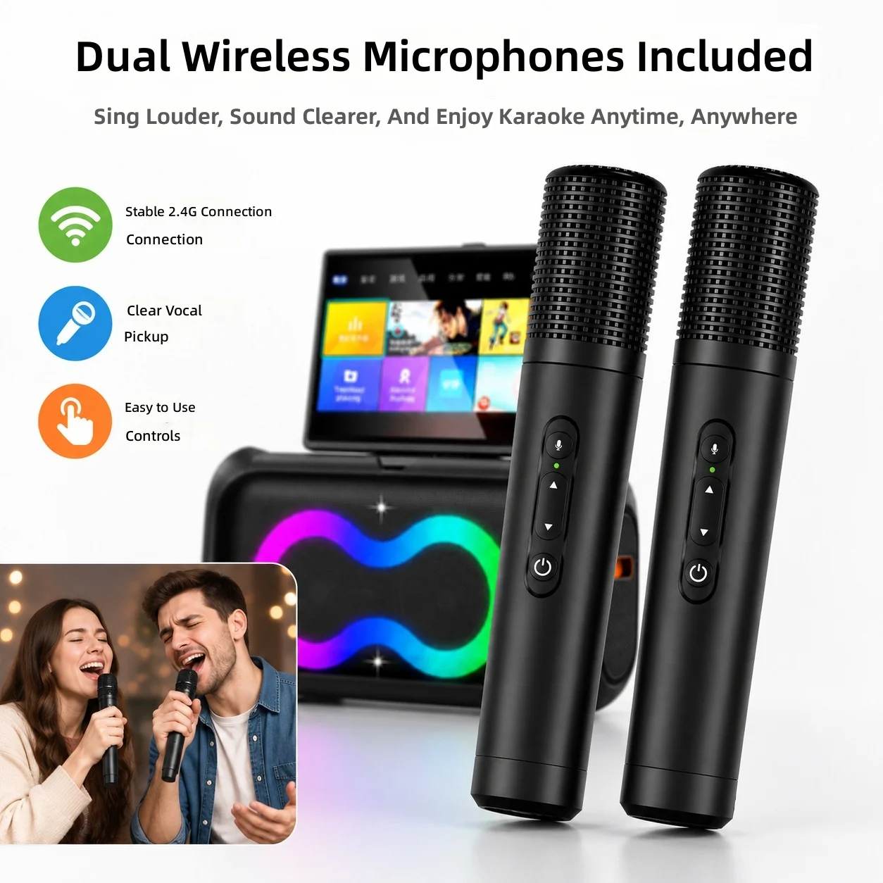 OEM/ODM K55 Portable Karaoke Machine 13.3inch Touchscreen Smart Home Theater Speaker Android System Party Bluetooth Speaker