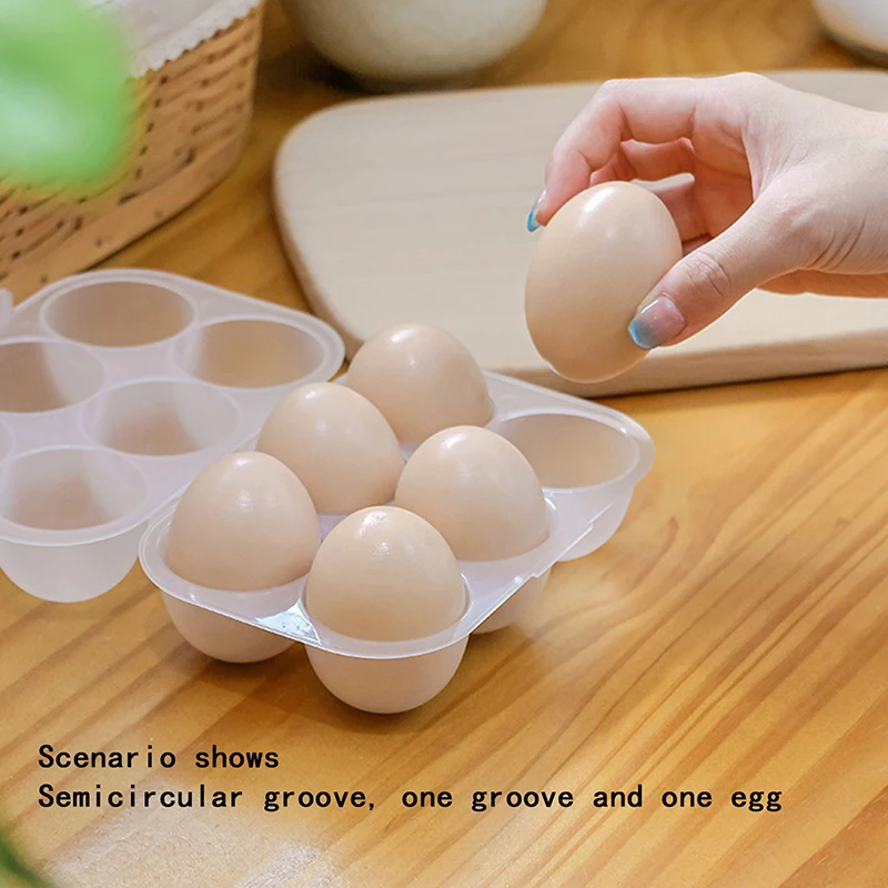 Kitchen Organizer 6 Grids Mini Egg Dispenser Holders For Case With Fixed Handle Organization Storage Egg Storage Box Box