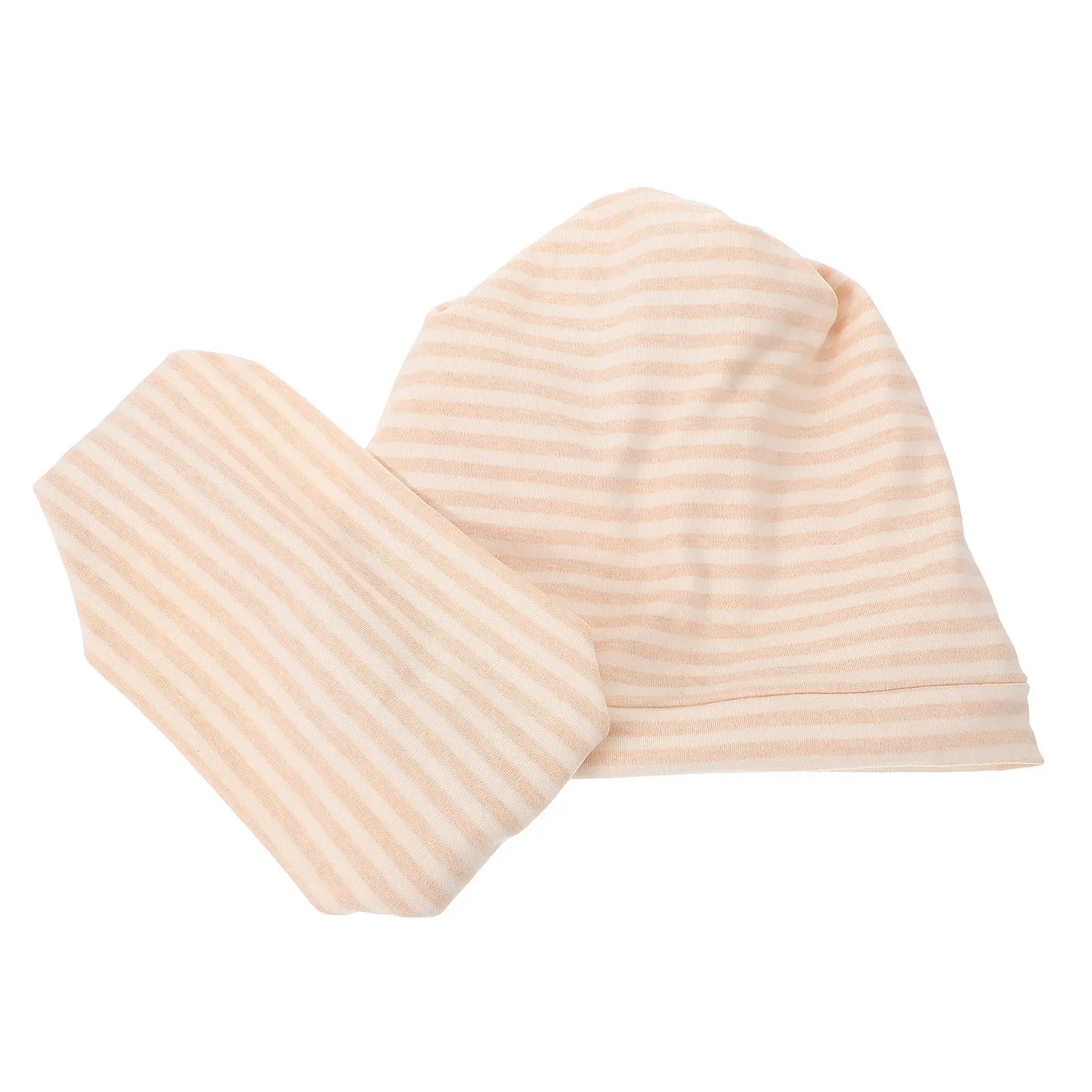 2Pcs Breathable Postpartum Headscarf Cotton Hat Windproof Warm Simple Confinement Comfort Protective Sleeping Cap
