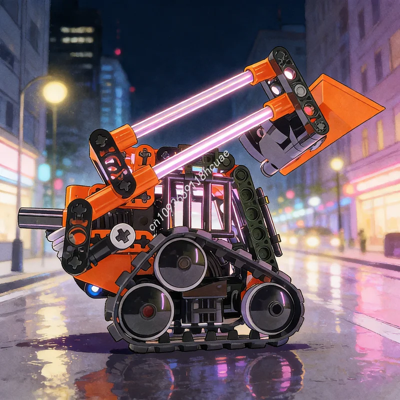 

238 деталей, конструктор MOC «Погрузчик-вездеход», техническая модель, развивающая игрушка, DIY, креативный подарок на Рождество, строительные блоки