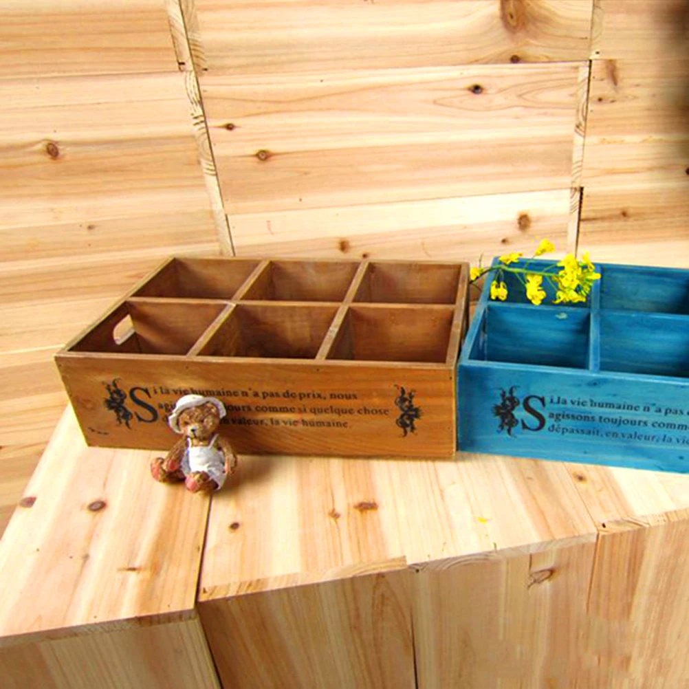 

Vintage Style Large Capacity Wooden Storage Box Photography Props Home Decorative Case Shop Window Display Crafts Organizing