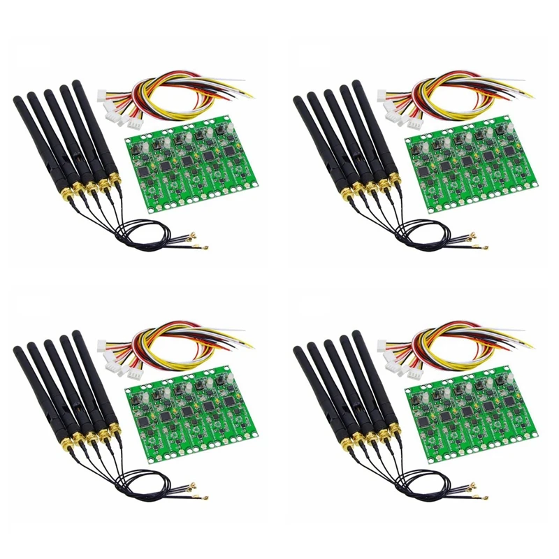 20Pcs 2.4Ghz Wireless DMX 512 Transmitter Receiver PCB 2 In 1 Module Wireless PCB Board With Antenna For DMX Stage Light