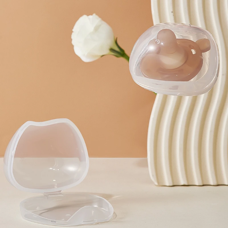 Transparente Schnullerbox, Schnullerhalter, Tragbare Beruhigungssauger-Box, BPA-freier Nippelschutz für Reisen, Auto & Zuhause – Detail 8