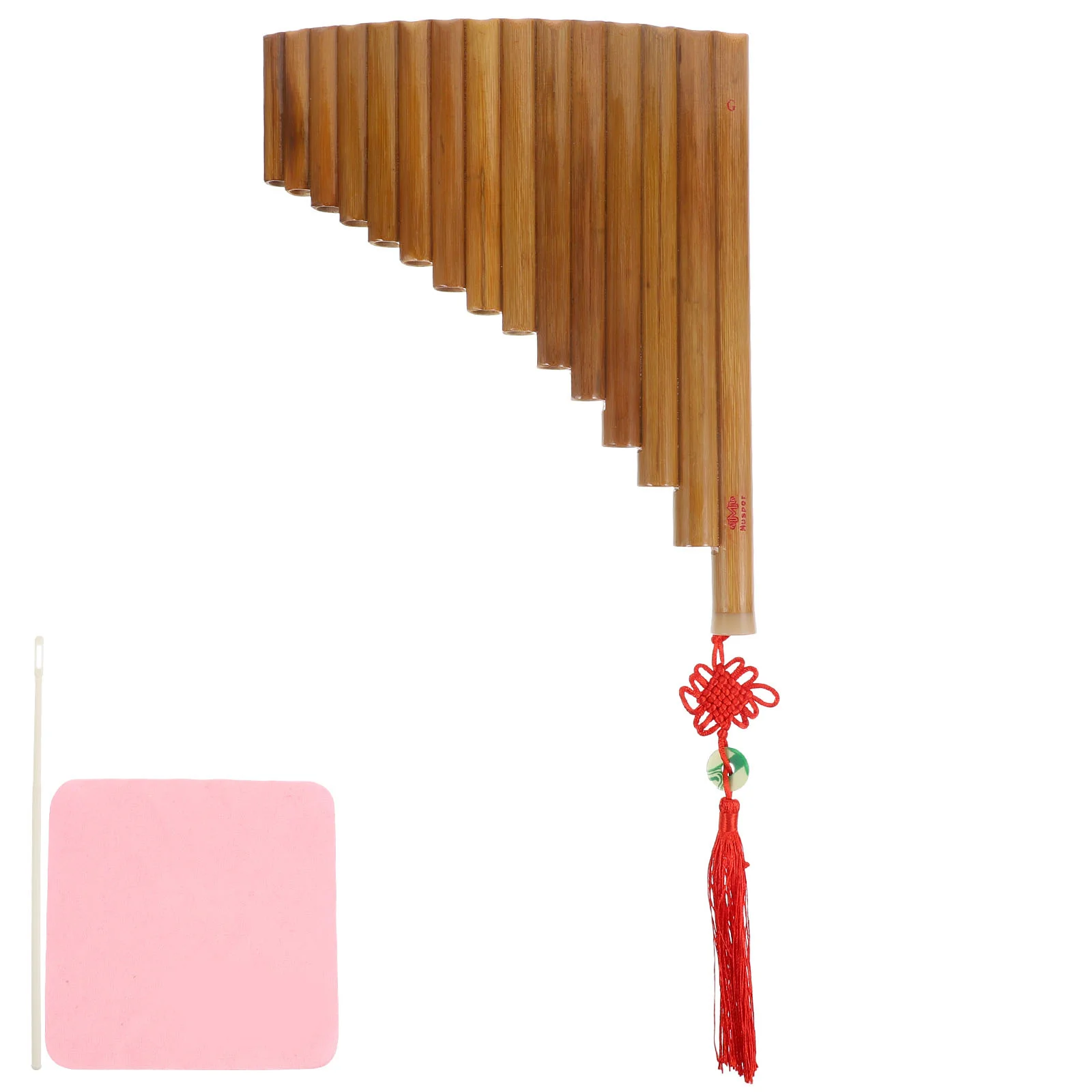 

1Pcs Beginner Row Flute 15 Pan Flute Multifunctional Educational Instrument Fine Workmanship Not Easy Wear Tear