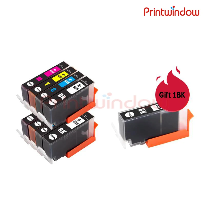 

655 Ink Cartridge for HP Deskjet Ink Advantage 3525 4615 4625 5525 6520 6525 HP655 Black 24ml 550 pages Color 15ml 750 pages