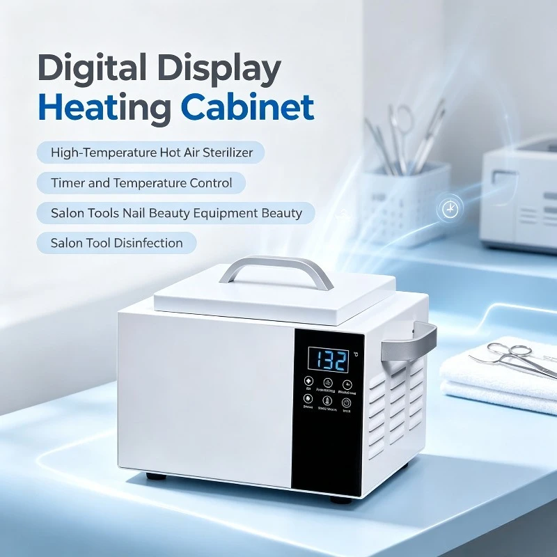 Digital Display Heating Cabinet, High-Temperature Hot Air Sterilizer with Timer and Temperature Control