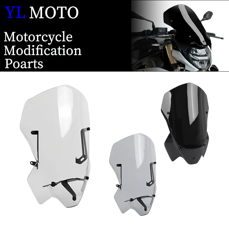 

For BMW S 1000 R S1000 R S1000R 2021-2024 M1000R Tall Windscreen Touring Wind Shield Windshield Screen Cowls Wing Deflector