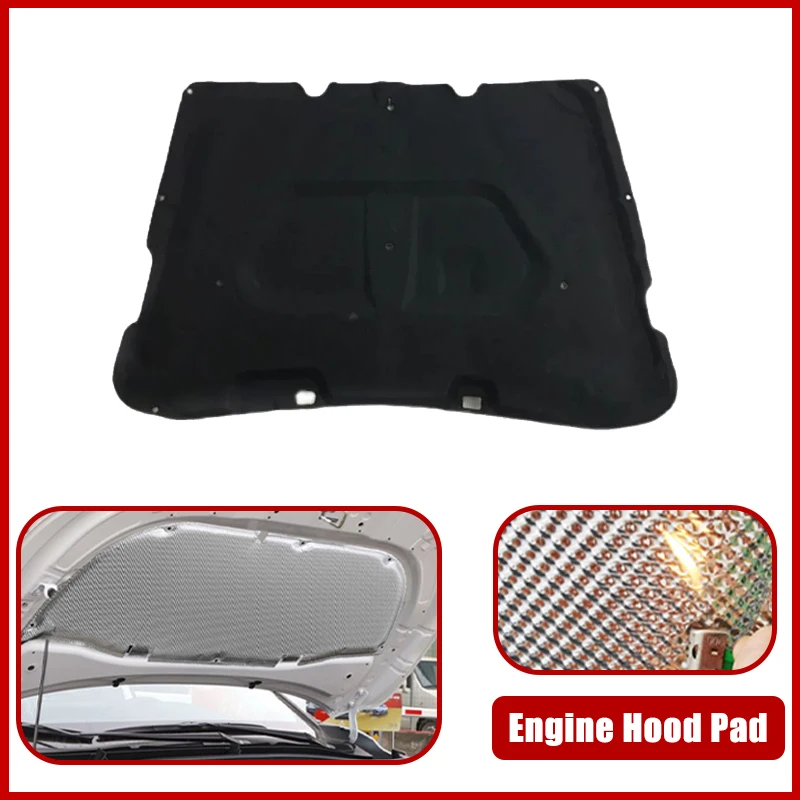 For Honda Accord 7th Gen CM Inspire 2003-2007 2004 Car Engine Hood Pad Heat Insulation Cotton Fireproof Cover Sound Accessories