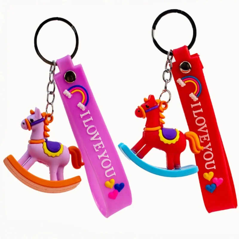Брелки-«сделай-сам»-lucky-horse-pony-для-женщин-и-девочек-детский-кавайный-брелок-для-ключей-модная-цепочка-для-ключей-от-машины-подвеска-на-рюкзак-новые-сумки-декор-подарок