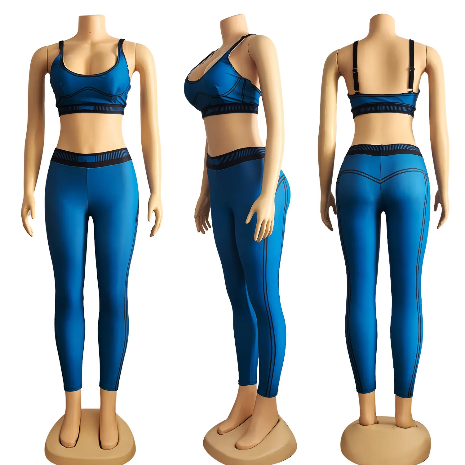 

Y9004 Спортивная одежда Комплект одежды для йоги Леггинсы и топы Спортивные костюмы для фитнеса Одежда для спортзала Комплекты бюстгальтеров и брюк Спортивная экипировка для бега для Wo