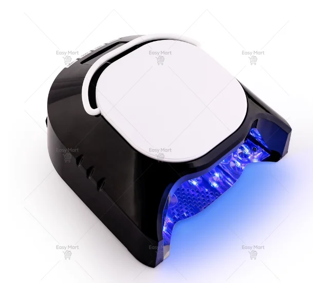 Advanced 86W LED UV Nail Lamp - Mirror-Finish Interior, Dual Light, Rechargeable Portable Design