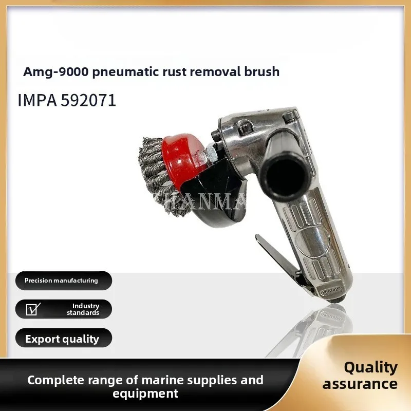 IMPA592071 Pneumatic Rust Remover Brush MAG-9000 Air-Operated Steel Wire Brush Handheld Sanding and Rust Removal Tool