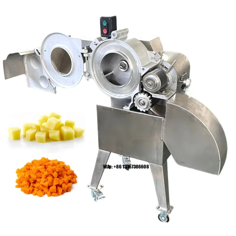 

Automatic Vegetable Potato Carrot Onion Tomato Coconut mango Cube Dicer Cutting Machine