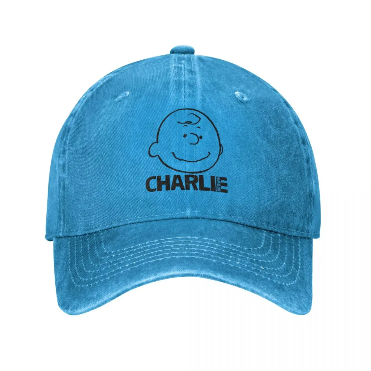 Peanuts Charlie Brown Snoopy Unisex Baseball Cap Distressed Denim Hats Cap Casual Outdoor Running Golf Adjustable Fit Headwear