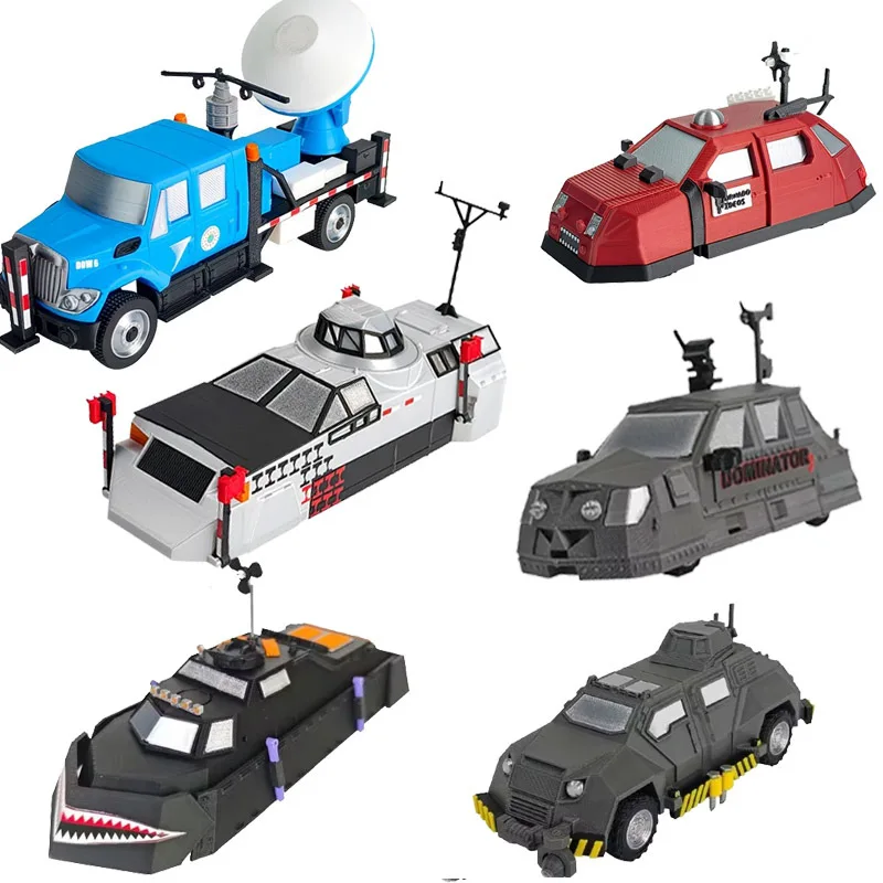 3D Printed Storm Chasers Car Tiv1 Figure Tiv2 Puncher Titus Model Tornado Intercept Vehicle 2 Room Display Figurine Collection