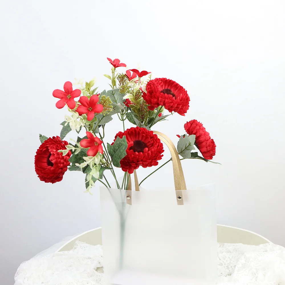 

Simulation Flower with Chrysanthemum Branch, Window Display, Photography Props, Wedding Decoration, Home Party Supply, 10 Heads