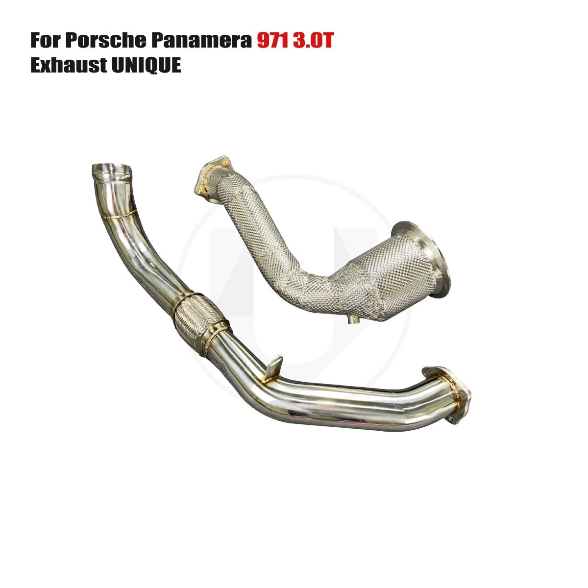 

UNIQUE For Porsche Panamera 971 3.0T With insulator downpipe With cat/without cat exhaust pipe