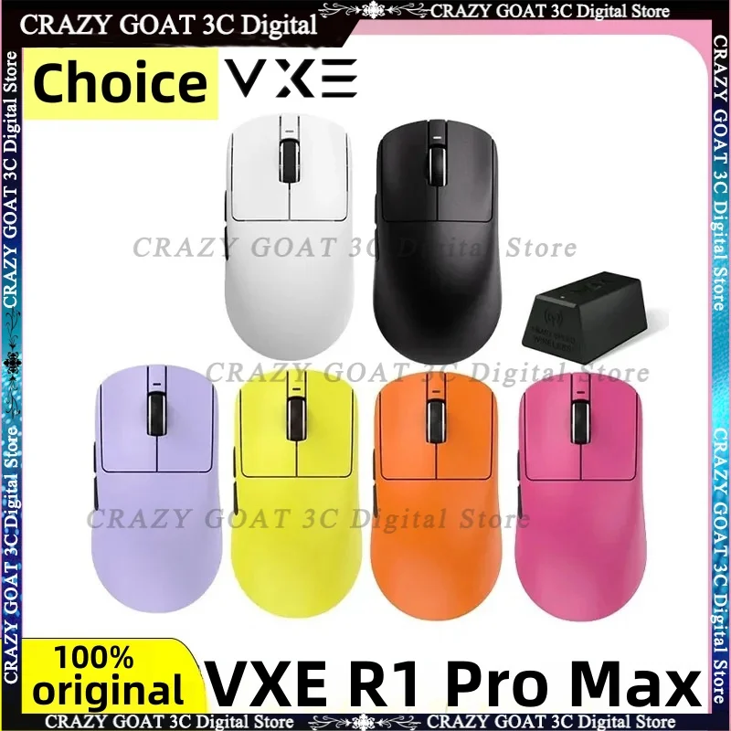 VGN VXE Dragonfly R1 Pro Max Mouse Wireless Buletooth5.4 Three Mode Paw3395 Light Weight 500mah 150h Pc Gaming E-sports Mouse