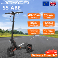 JOYOR S5 ABE Adult Electric Scooter 500W Motor 48V 13Ah Battery 55km max Range 20km/h Speed 10'' Tires Foldable E-Scooter