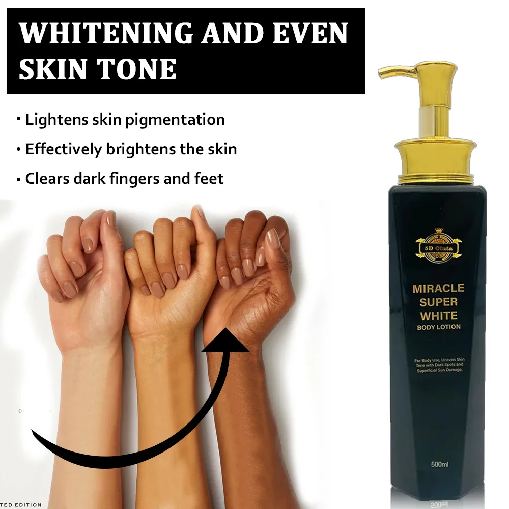 5D Gluta Black Whitening Female Lotion Corrects Skin Imperfections Brightens and Whitens Skin Evens Skin Tone Women Skin Care