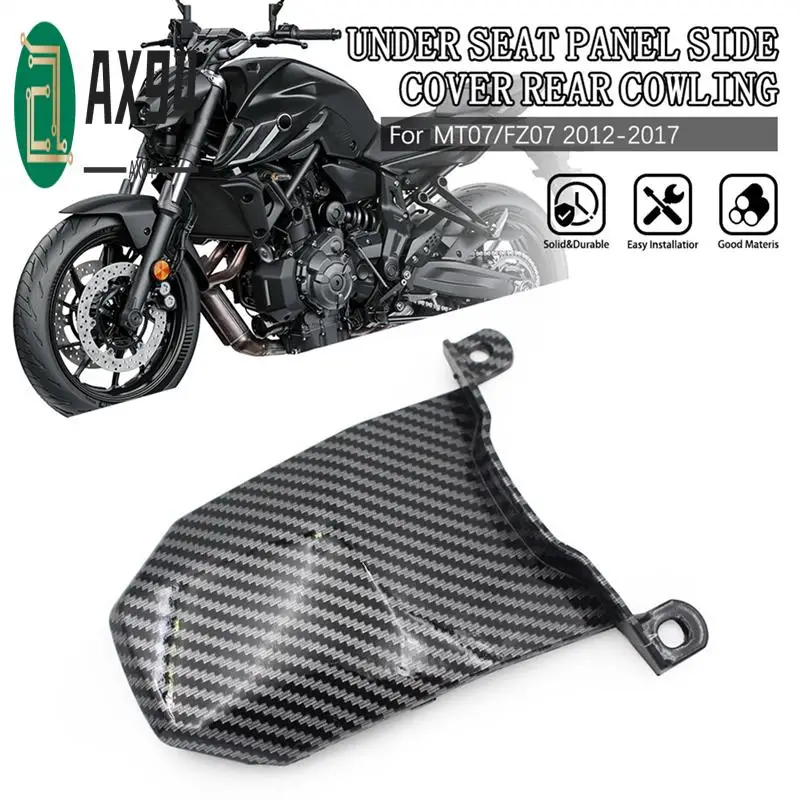 

AX94-Motorcycle Under Seat Panel Side Cover Rear Cowl Panel Fairing Cover For YAMAHA MT-07 FZ-07 2012-2017
