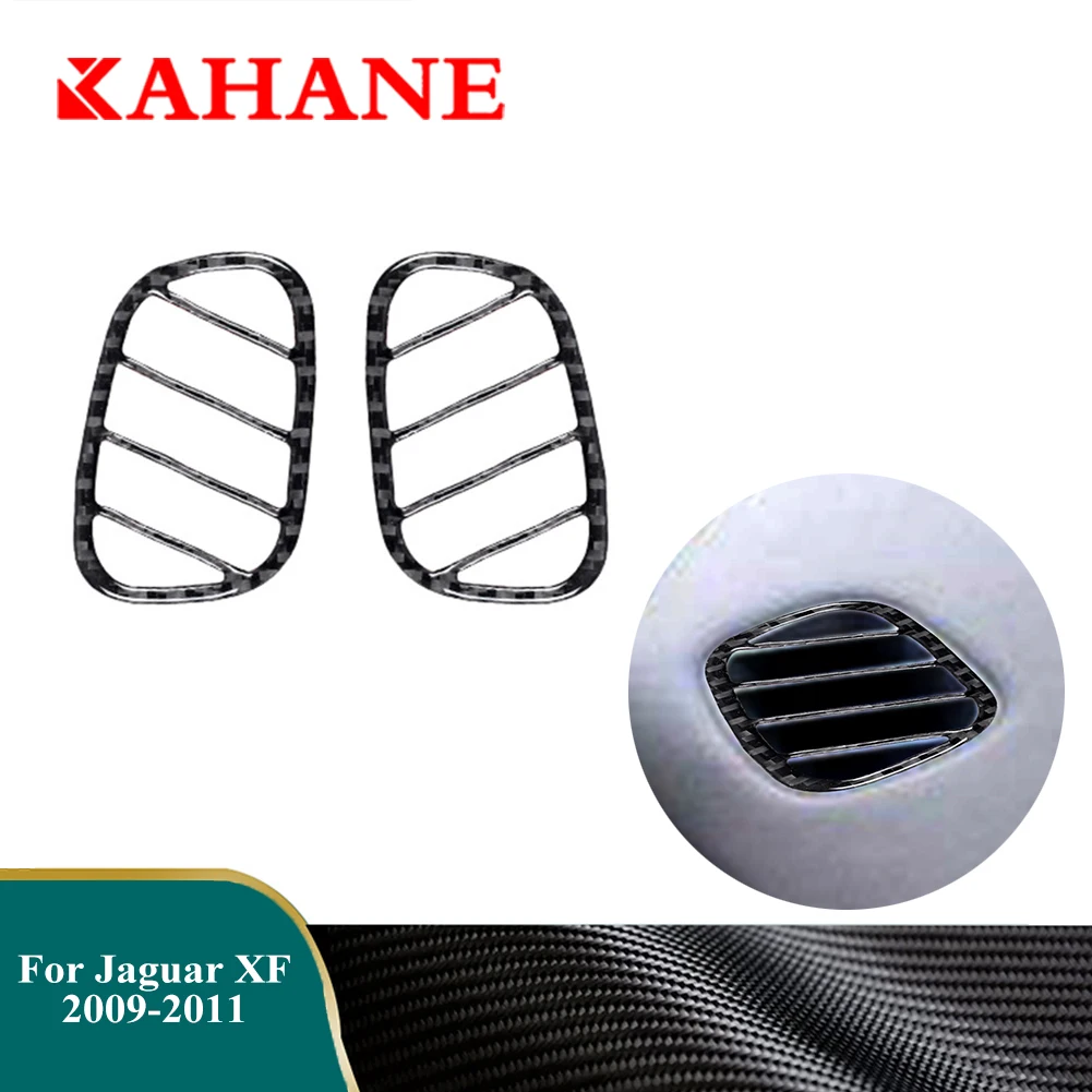 

Car Carbon Fiber Stickers Demister Vents Decorative Strips For Jaguar XF 2009 2010 2011 Accessories Auto 3D Interior Mouldings