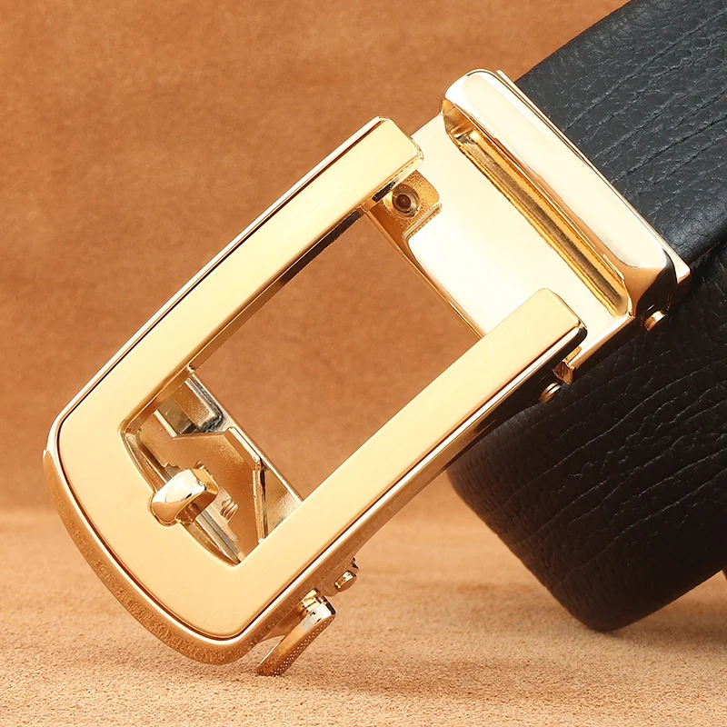 

Высококачественные мужские дизайнерские ремни с узором на булавке, автоматическая пряжка, коровья натуральная кожа, модный пояс для молодых мужчин