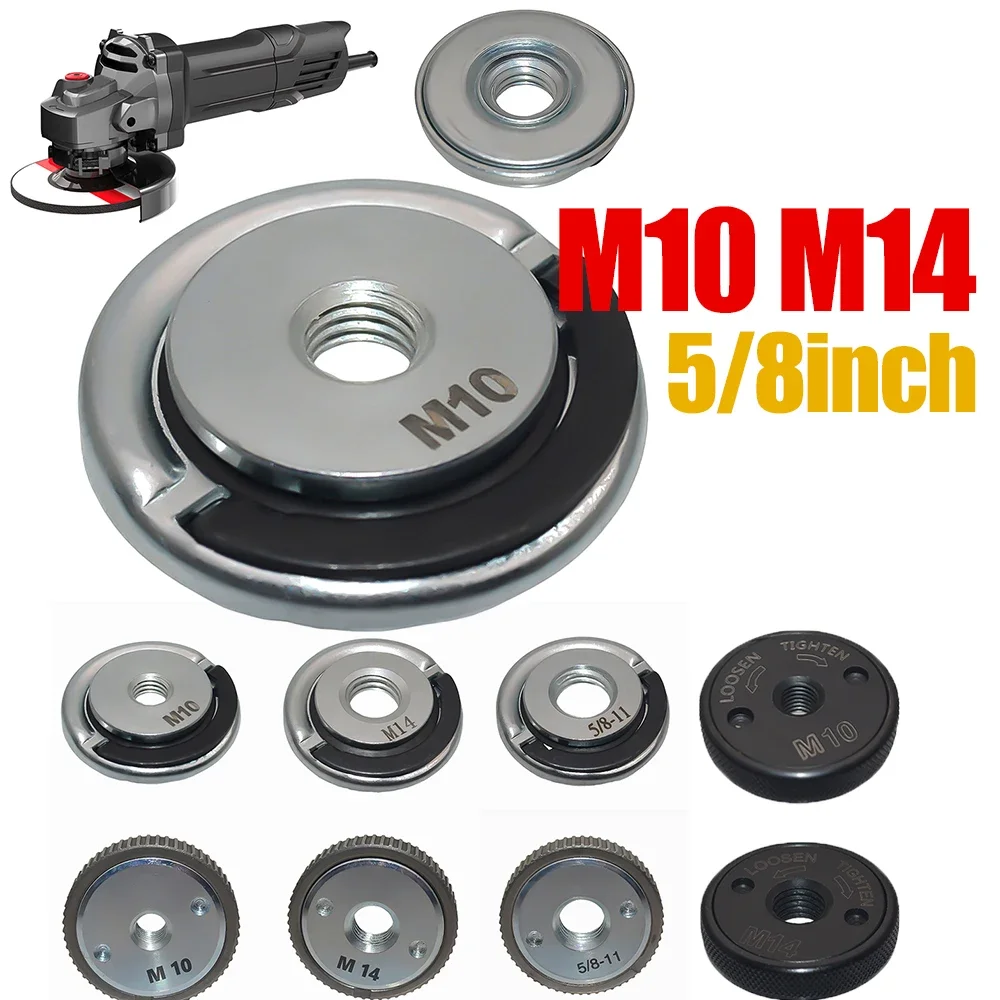 Quick Release Flange Nut M14 M10 Thread Angle Grinder Release Locking Nut Pressing Plate For Angle Grinder Clamping Flange