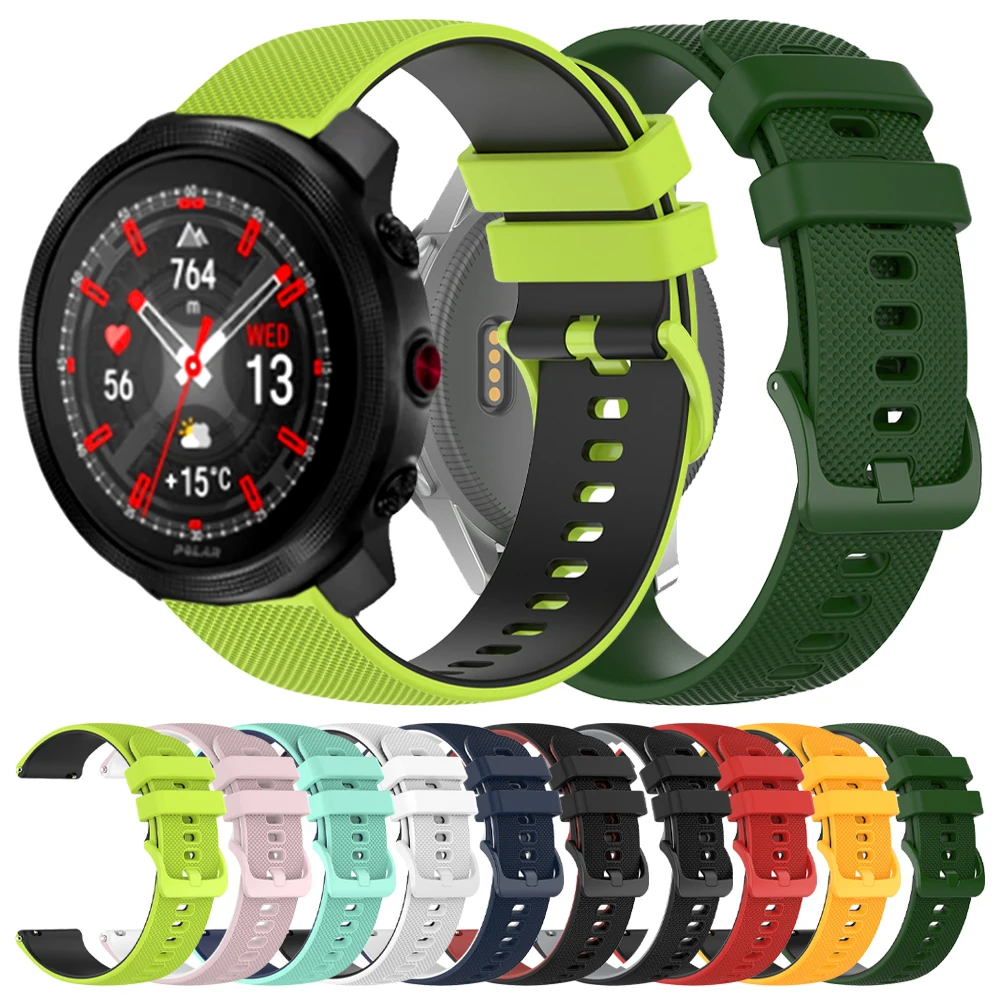 الفرقة ل القطبية باسر برو حصى X/X2 برو تيتان سيليكون لينة حزام ل القطبية فانتاج M3 V3 M2 M Ignite3 2 Unite 20 مللي متر 22 مللي متر سوار