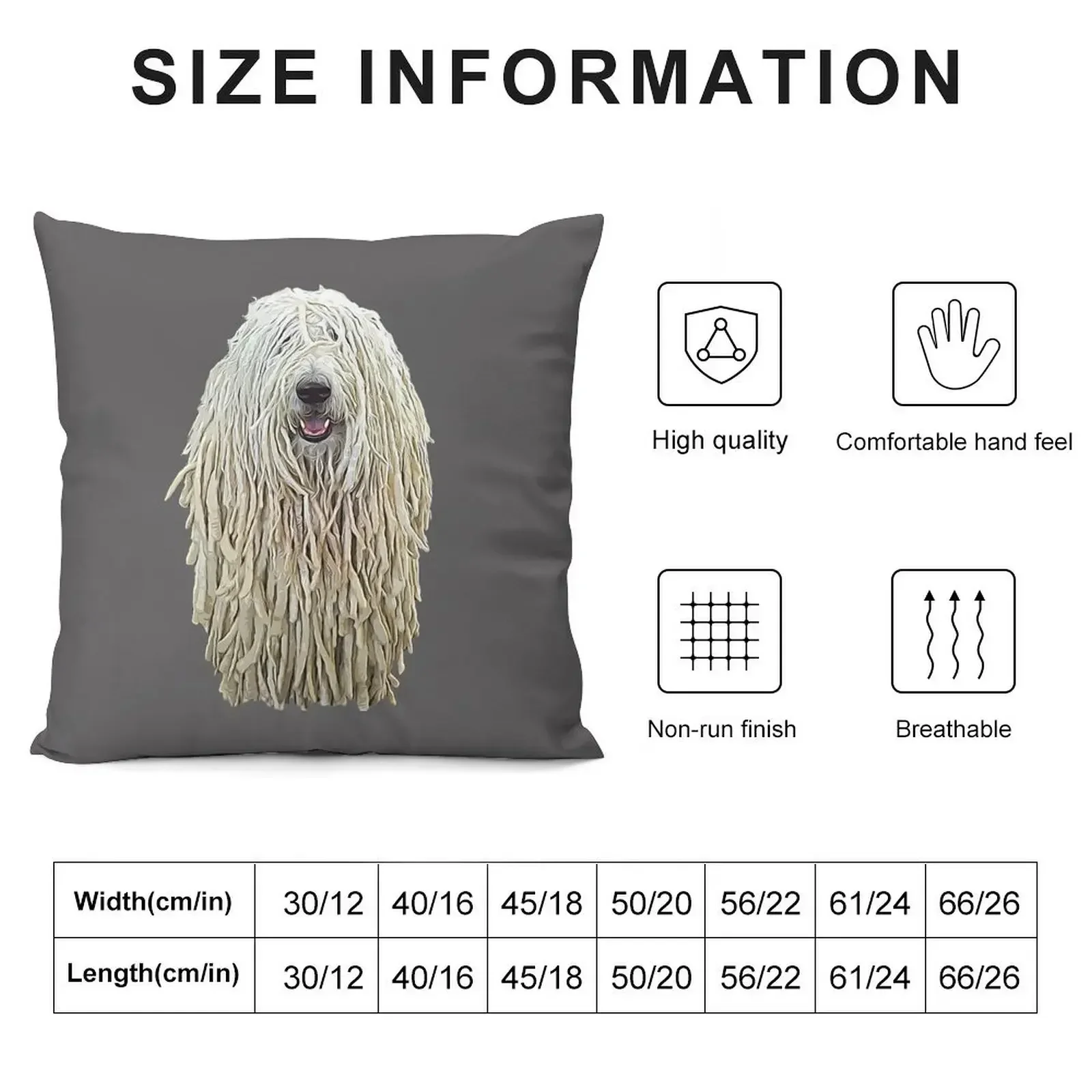 Komondor Dog Dreadlocks Throw Pillow Luxury Living Room Decorative Cushions christmas pillowcases pillow