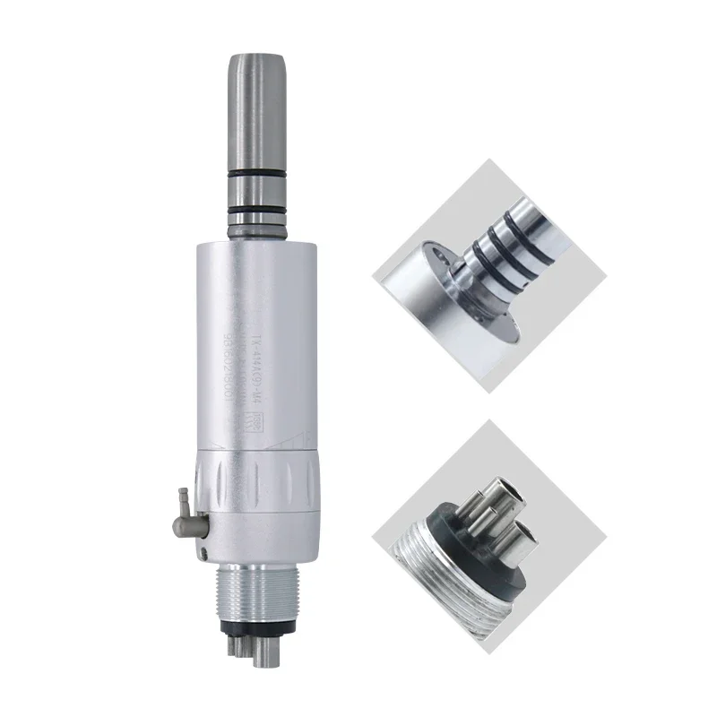 Dental Low Speed Handpiece Kits, E-generator micromotor,Push Button Contra Angle, External Water Spray,2/ 4Holes Handpiece