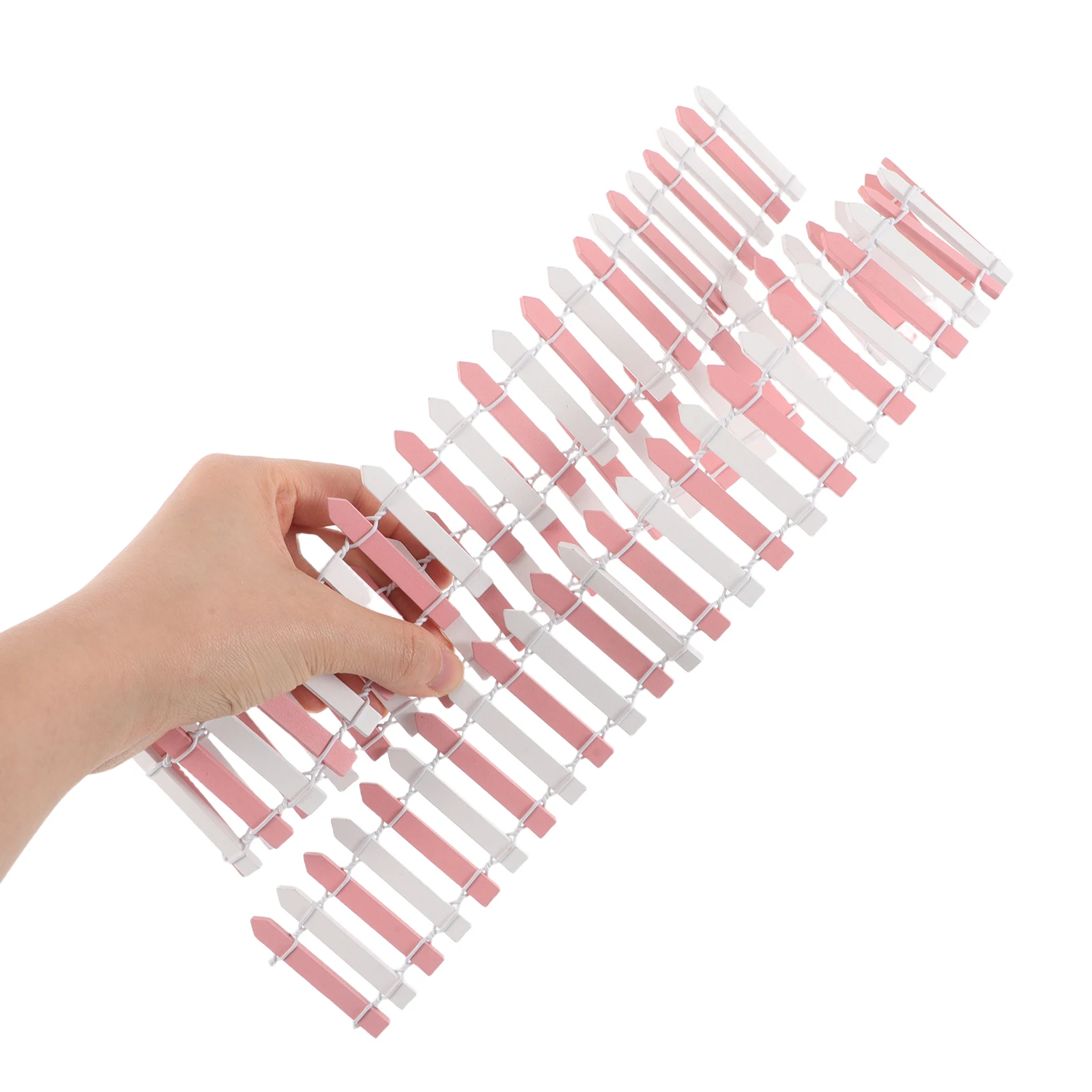 

Micro Landscape Fence Mini for Crafts Model Farm Barn Toy Wooden Decorative Garden Fencing Decorate Border