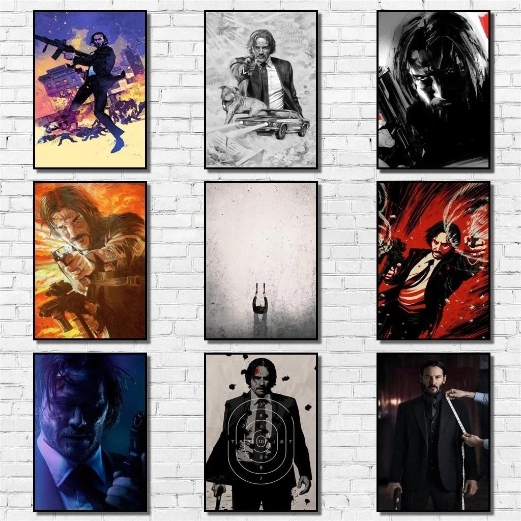 Lot Style Choose John Wick Chapter 2, Art Print Silk Poster Home Wall Decor