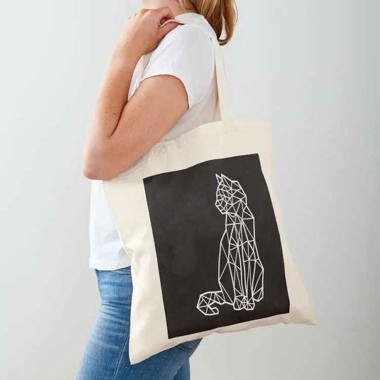 

Geometric Cat Tote Bag Lady bag Women's bag tote screen cloth woman