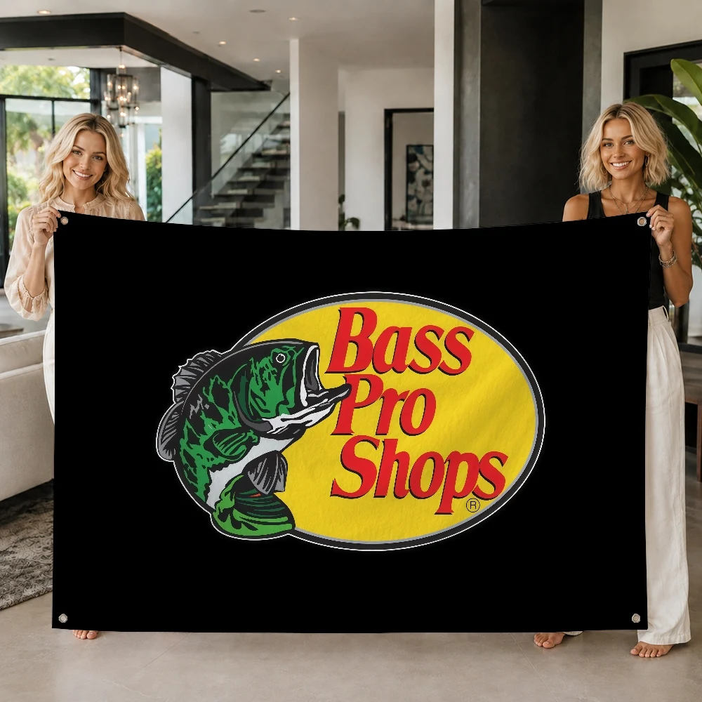 B-bass pro S-shops Brand flag Decoration Outdoor Picnic Party Art Hanging Home Camping Party Banner
