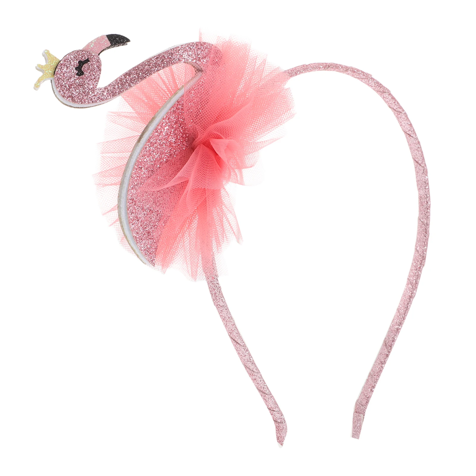 

Flamingo Headb Little Girls Headb Glitter Nonslip Hair Accessories Stage Performance Children Headwear Party