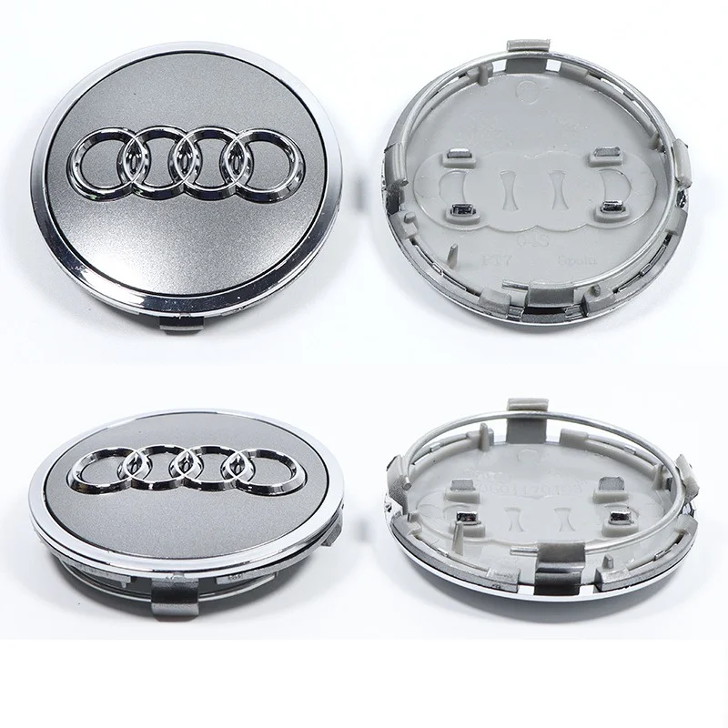 4pcs 60mm 61mm 68mm 69mm Car Styling Wheel Center Cap Hub Covers Badge 4B0601170 For Audi A3 A4 A5 A6 A7 A8 S4 S6 Accessories