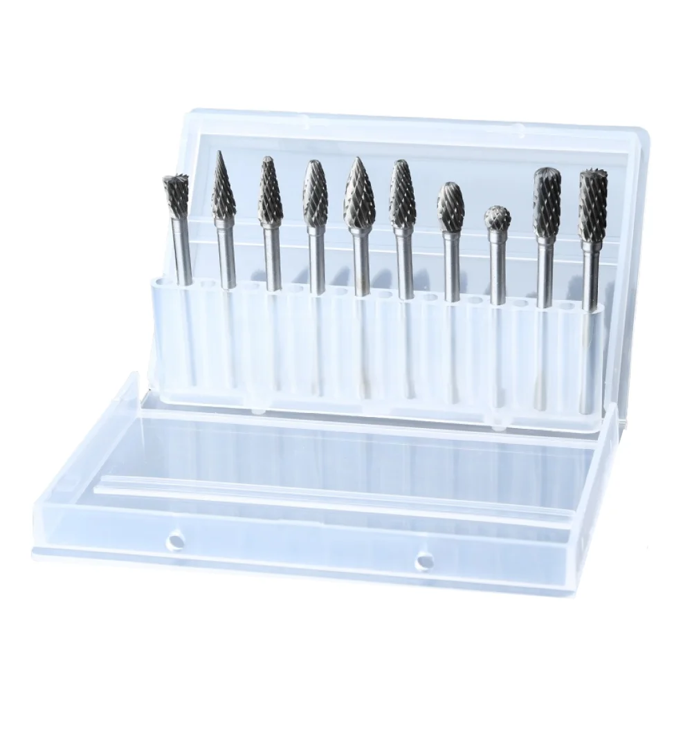 3x5mm 10pcs/box Tungsten Carbide Burr 3mm core for dremel grinding or cutting steel or wood working