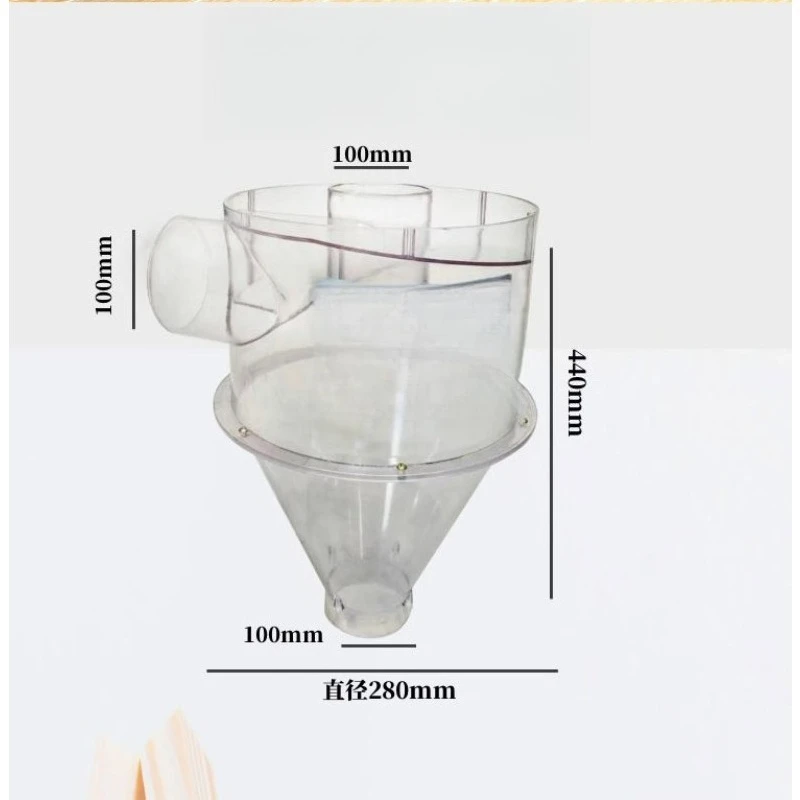

4" Retrofit Cyclone Dust Separator, Metal Tank, 2" OD Connector & Hose, Efficient Dust Collection